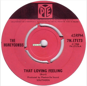 single PYE 7n17173 That Loving Feeling, Colin Boyd