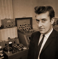 Sepia photograph of Joe Meek.